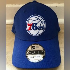 New Era Blue 76ers Adjustable Cap